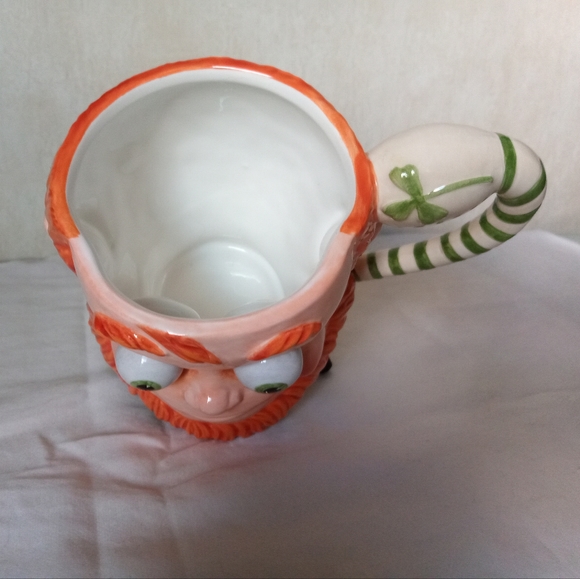 Department 56 ceramic googly eyed leprechaun mug - Picture 8 of 11